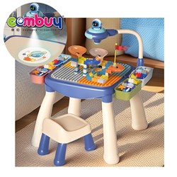 KB060462 KB060469 - DIY drawing projection building block table toys with chair